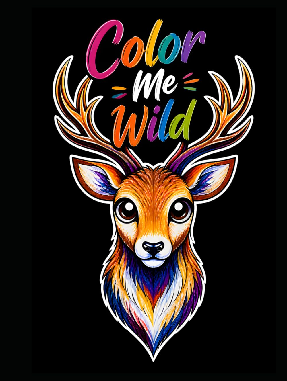 Color Me Wild: A Cute Animals Coloring Book for Kids & Adults