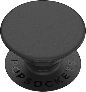 PopSockets: PopGrip with Swappable Top for Phones and Tablets - Black