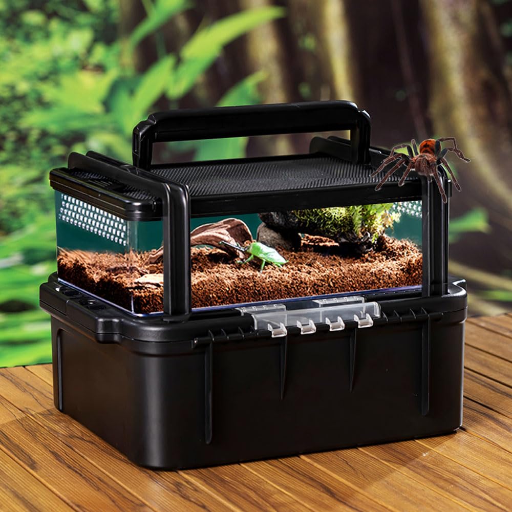 Amazon.com: Flushbay Portable Reptile Cage Carrier Tank with