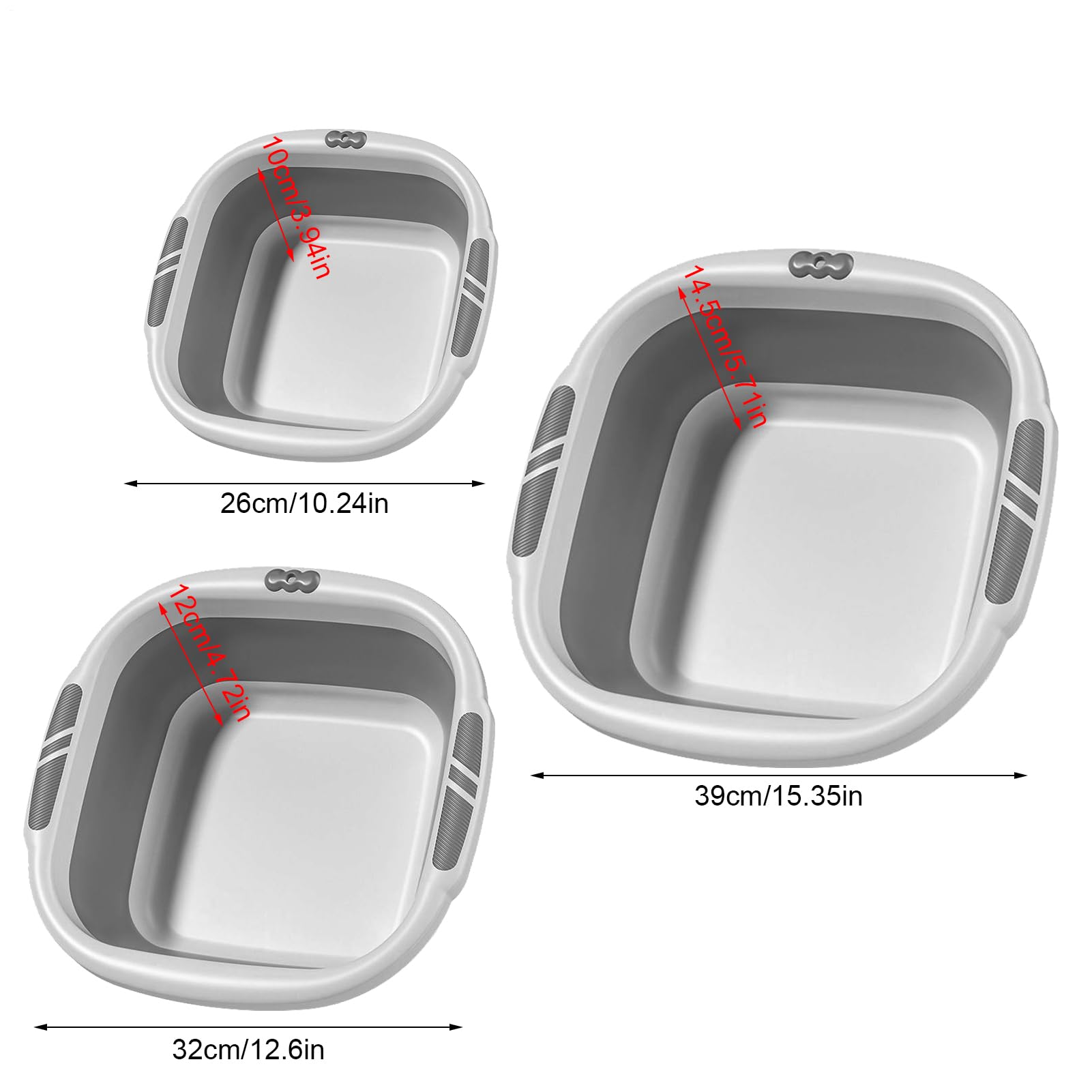 Bassin Pliable Cuve Économisant l'Espace