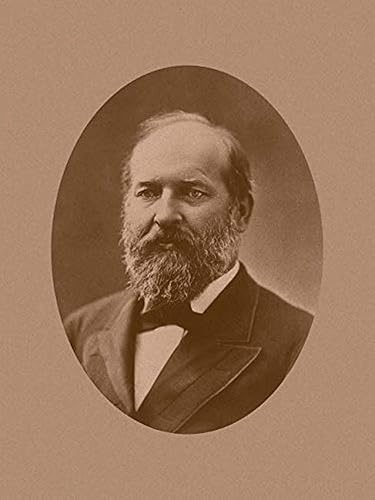 Impresión de póster del presidente James Garfield restaurada digitalmente por John ParrotStocktrek Images (22 x 34)