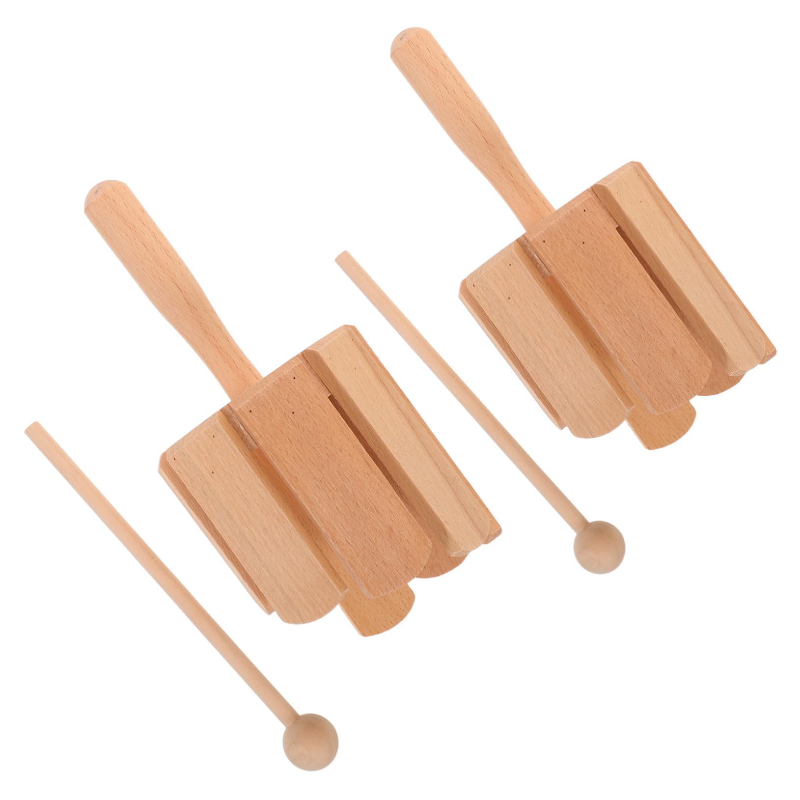 SUPVOX 2 Piezas Musical Orff De Madera Instrumento Musical Infantil De Tonos Educativo para Aprendizaje Temprano El Hogar o Clase