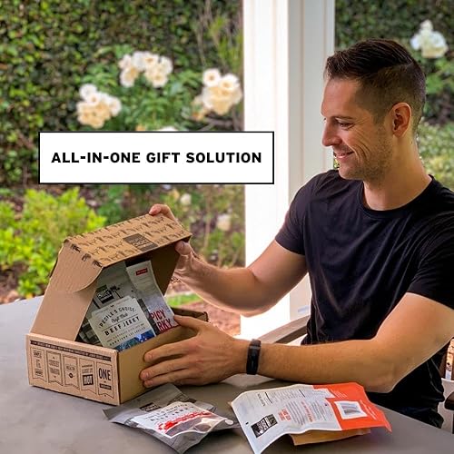 Miniatura 5 de People's Choice Beef Jerky - Caja de cecina - Some Like It Hot - Regalo único para hombres - Paquete de cuidado militar de aperitivos proteicos - El