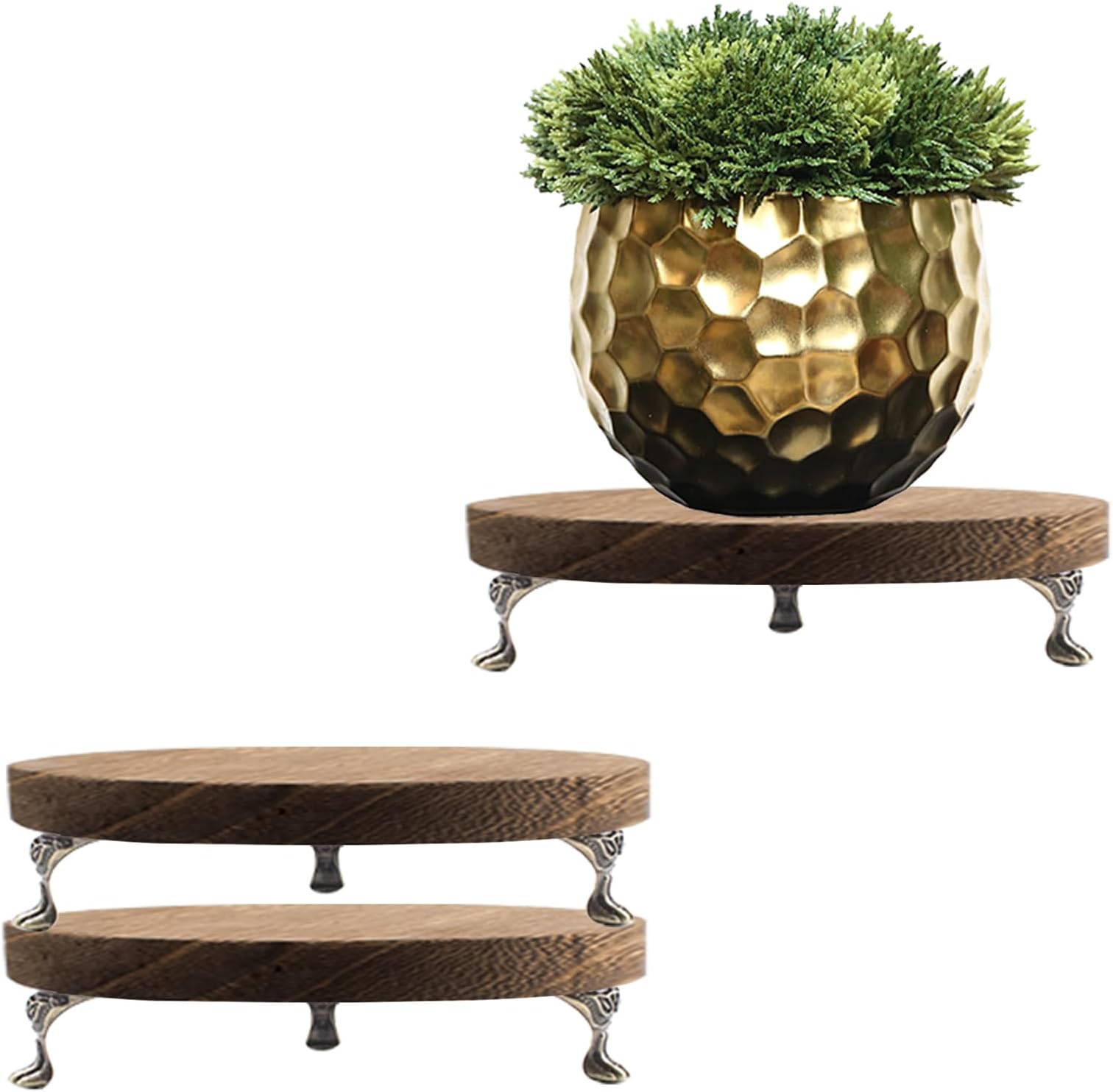 Amazon.com: 3 PCS Wooden Display Riser for Display, 5.9 Inch Round ...