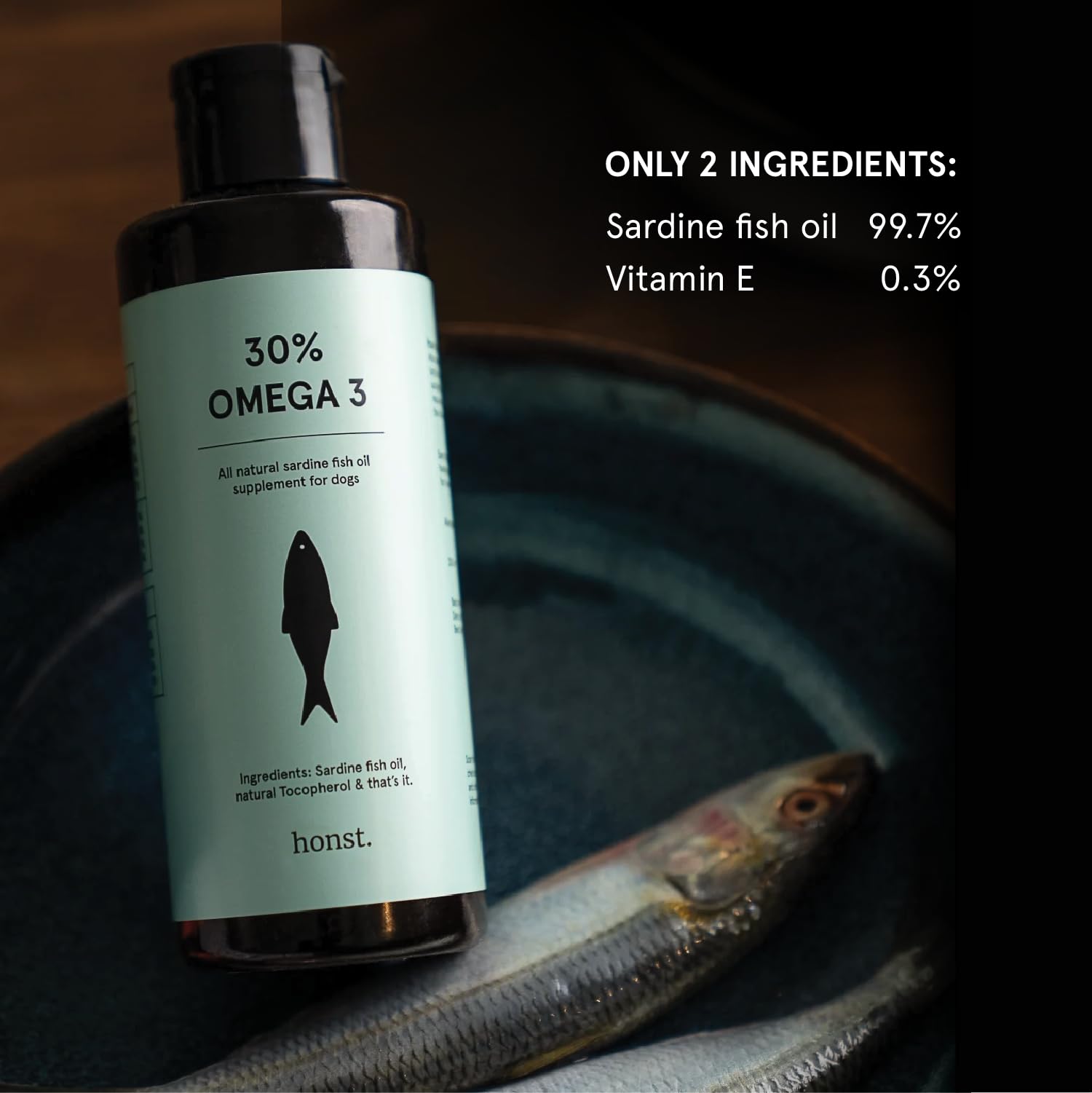 Honst 30% Omega 3 Fish Oil for Dogs 200ml 1
