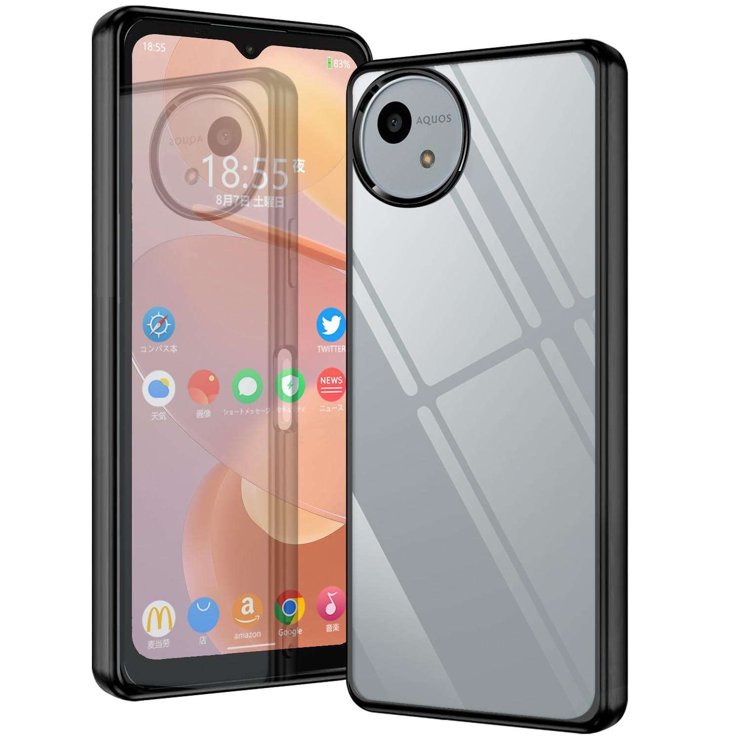 iPhone16用クリアケース、AQUOS SH-52eクリアケース SHARP AQUOS wish 4 SH-52E docomo ワイモバイル ソフトケース カバー