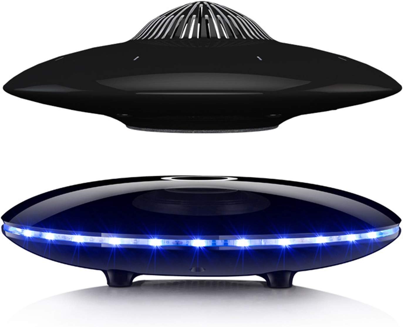 NFY Maglev UFO Sound Subwoofer Suitable Microphone Magnetic Levitation LED Flash Bluetooth Speaker Wireless Floating Rechargeable