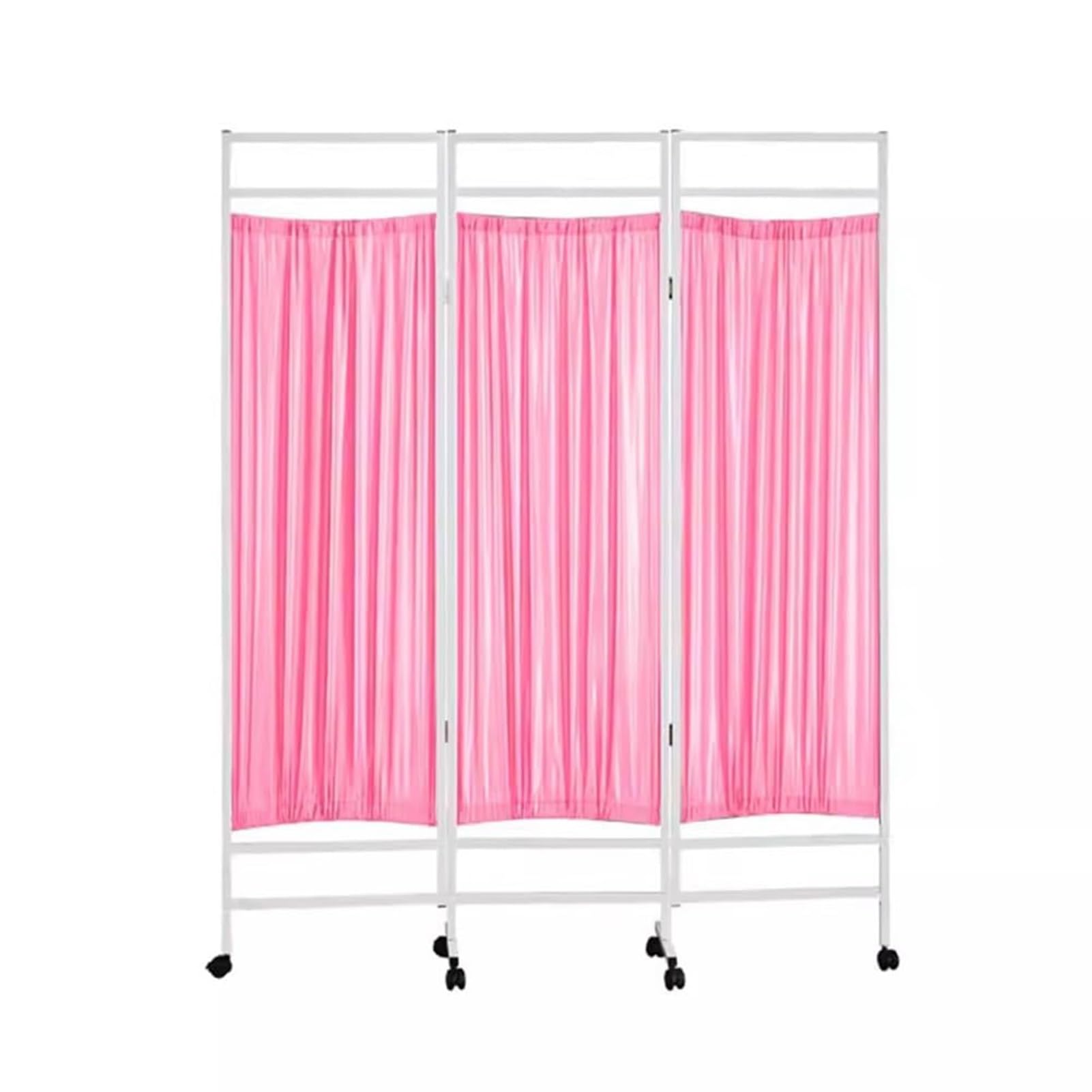 Séparateur de pièce pliable rose, écran de confidentialité médical