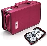 Vista 8 de CCidea Estuche para CD y DVD, capacidad 264, carpeta multimedia, cartera de CD, folleto de disco, 11.4 pulgadas de largo x 6.4 pulgadas de ancho x