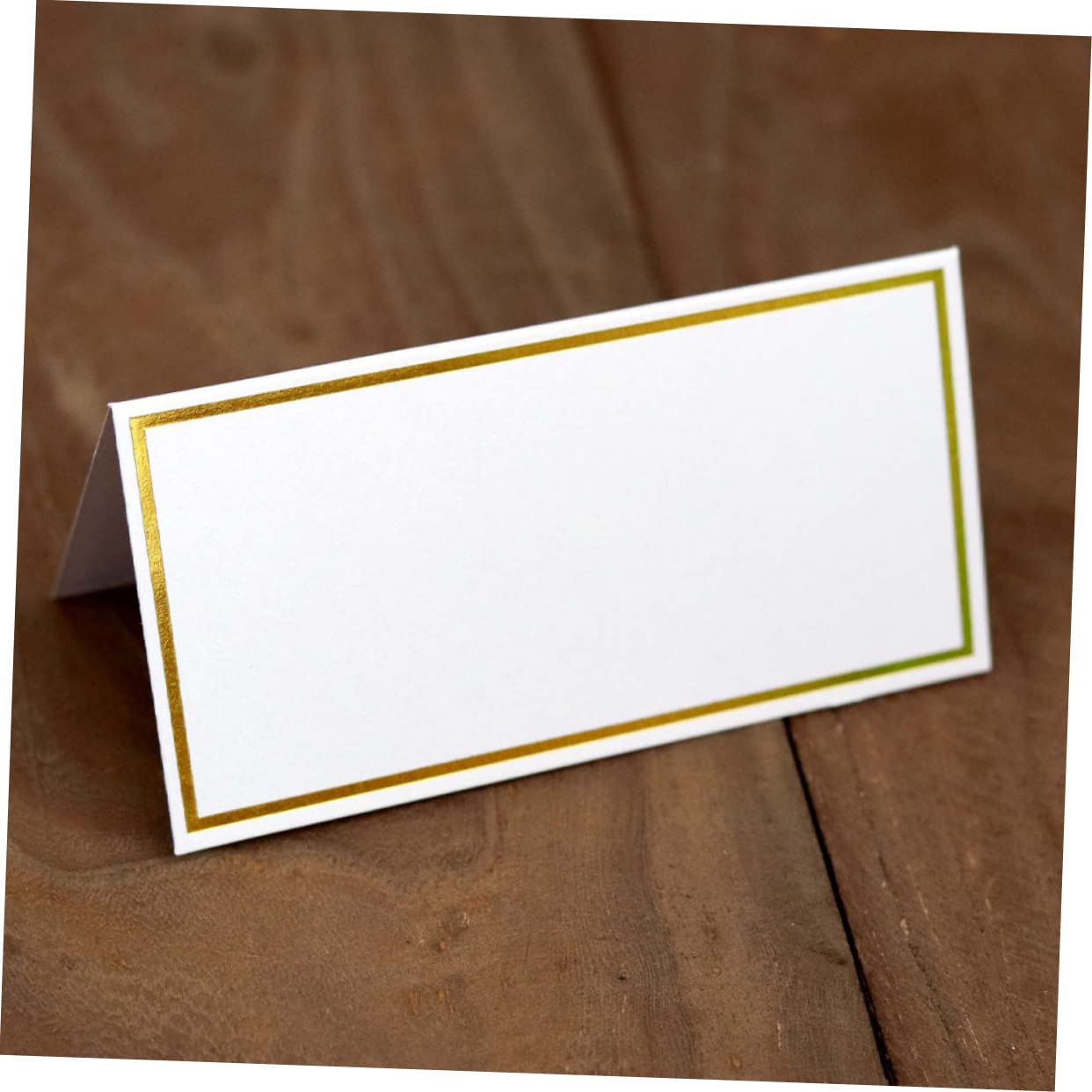 Zerodeko 150stücke Elegante Platzkarten Mit Goldenem Rand Dekorative Tischkarten Für Hochzeiten Partys Und Veranstaltungen Zum Beschriften Und Reservieren