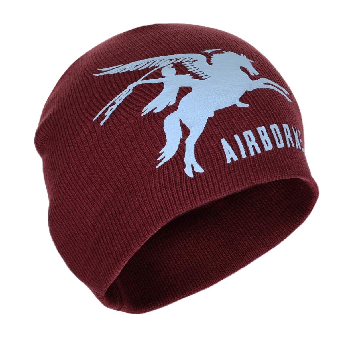 Vanos Airborne Pegasus Beanie Hat Maroon