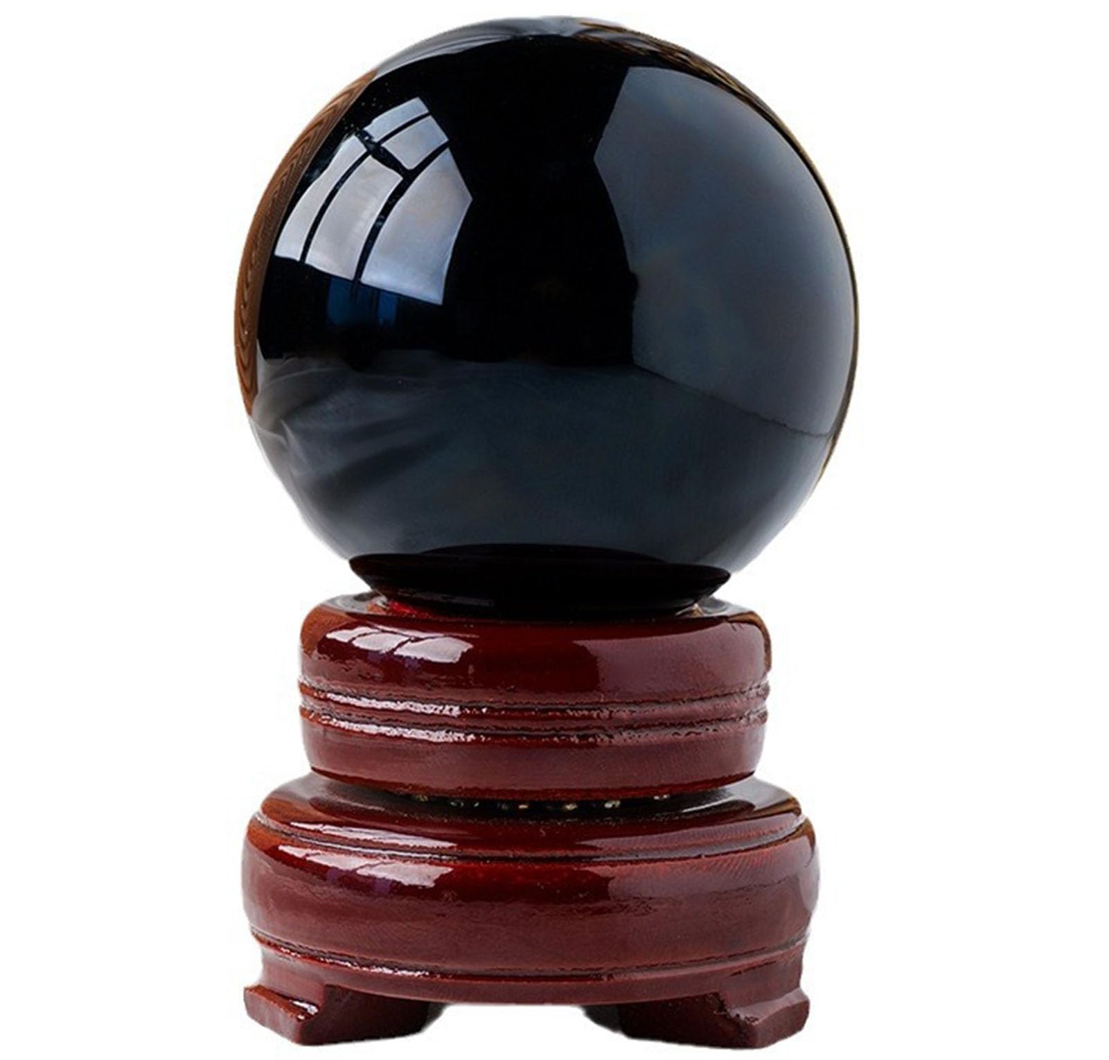 Zooeeyll Black Obsidian Crystal Balls for Feng Shui, Meditation
