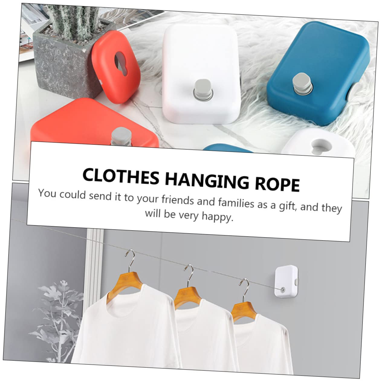 PRETYZOOM Tendedero Retráctil para Colgar Ropa Correa Portátil De Tendedero Práctico para Uso Balcón o Interior Cuerda para Ropa