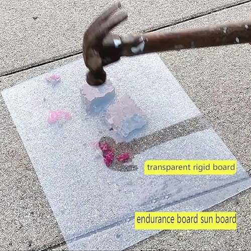 Feuille de plastique acrylique transparente 5x3m pour auvent de toit - 3