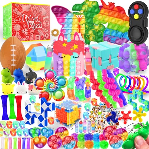 Fidget Toys, 160 Pack Party Favors for Kids 8-12 4-8, Sensory Toys Bulk Autism Autistic, Treasure Box Toys for Classroom, Stocking Stuffers, Goodie Bag Stuffers, Christmas Birthday Gifts Prizes - Image 4