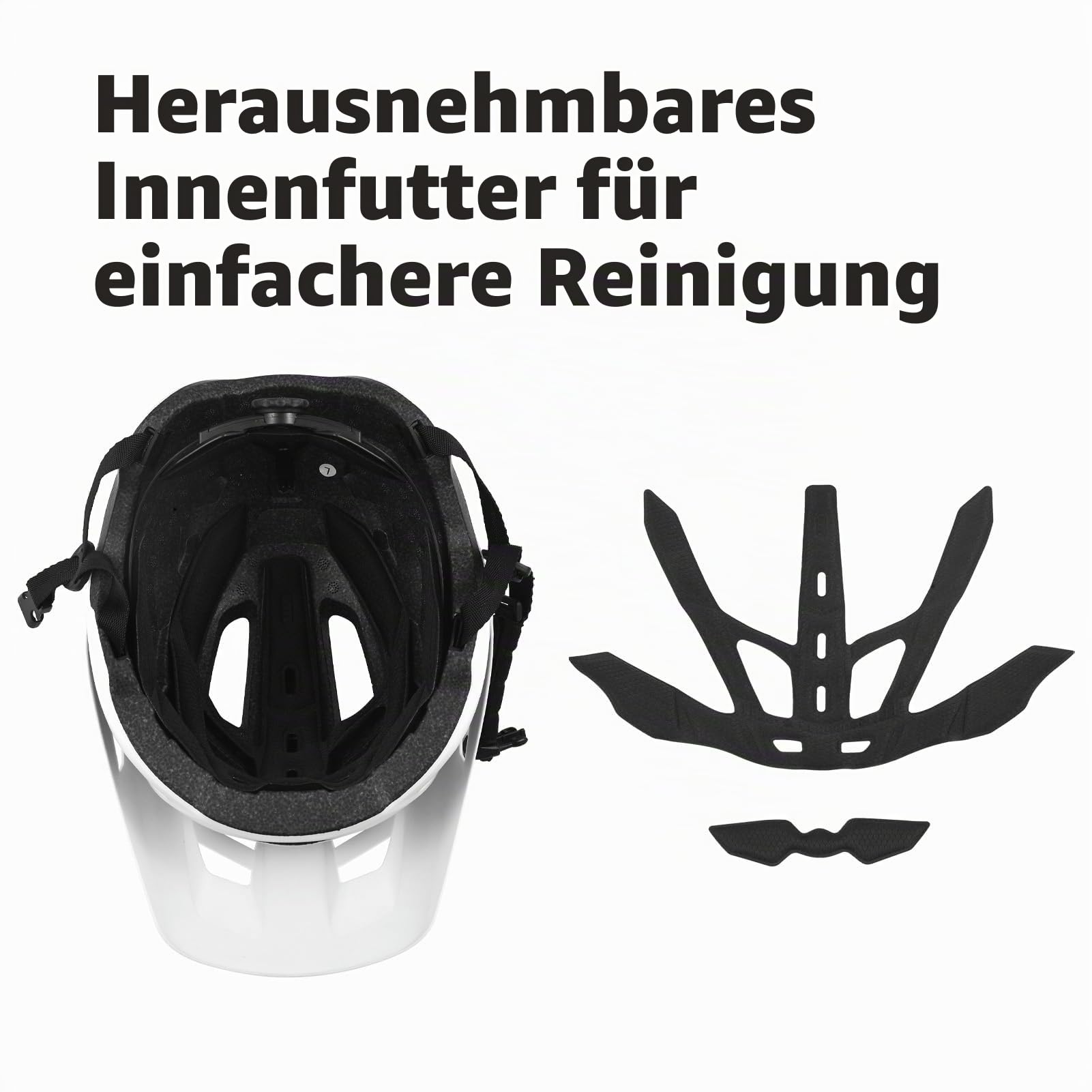 Mountainbike-Helme Fahrradhelme für Erwachsene, 17 Belüftungsöffnungen Atmungsaktiver Fahrradhelm EPS-Fahrradhelm mit abnehmbarer Sonnenblende,Radhelm Einstellbare Fahrradhelme