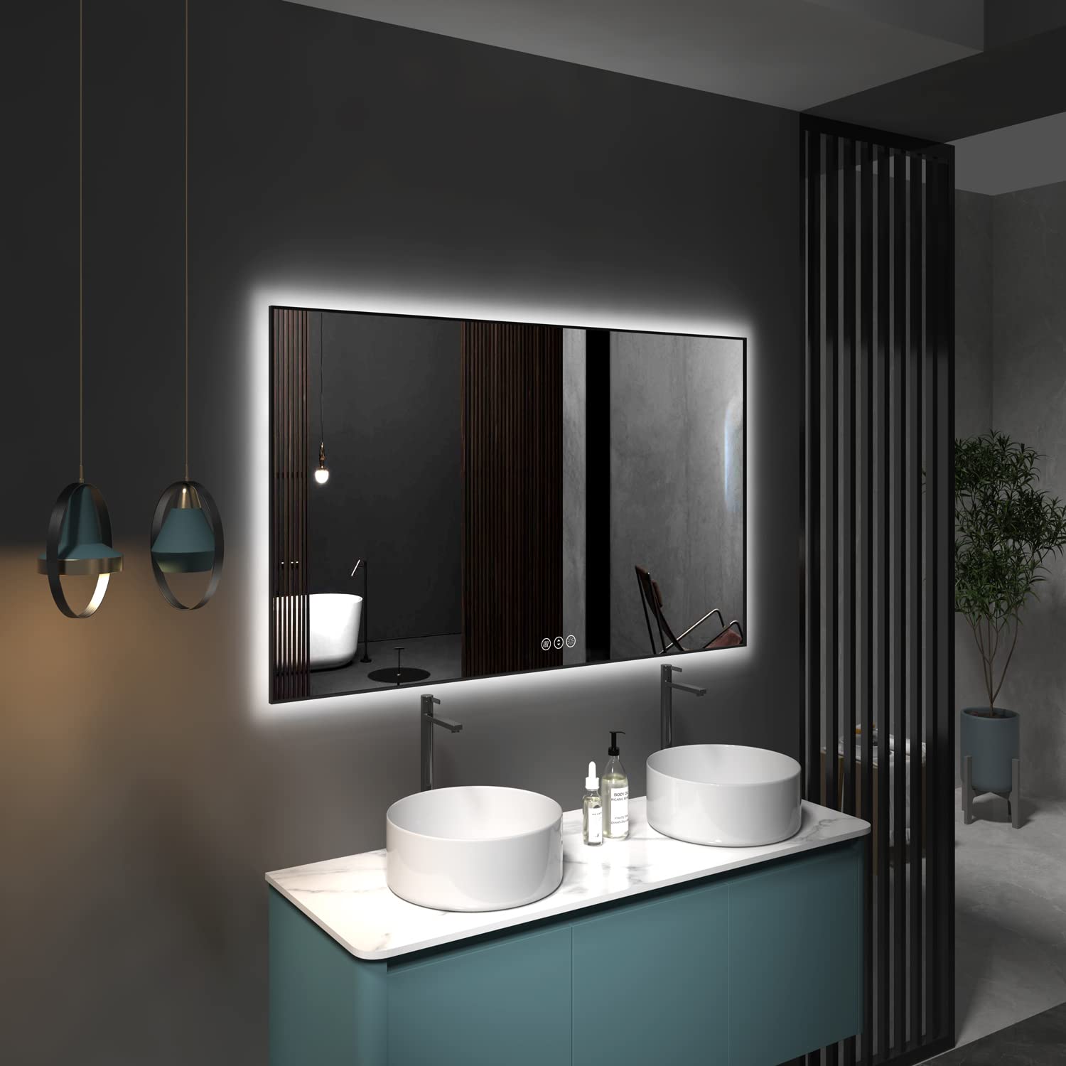 Photo 1 of **SEE NOTES**
OKPAL 60x28 LED Mirror for Bathroom