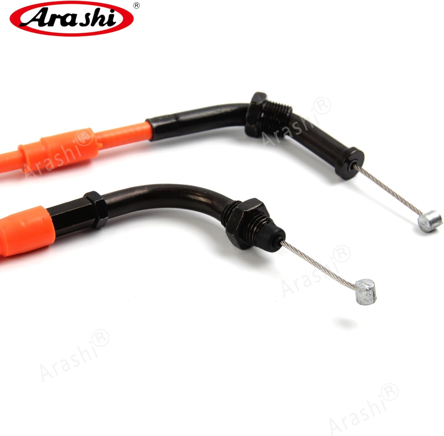 Arashi Throttle Cable for Honda CB400 VTEC 1999-2012, Stainless Wire Line and Rubber Motorcycle Replacement Accessories Parts Yellow