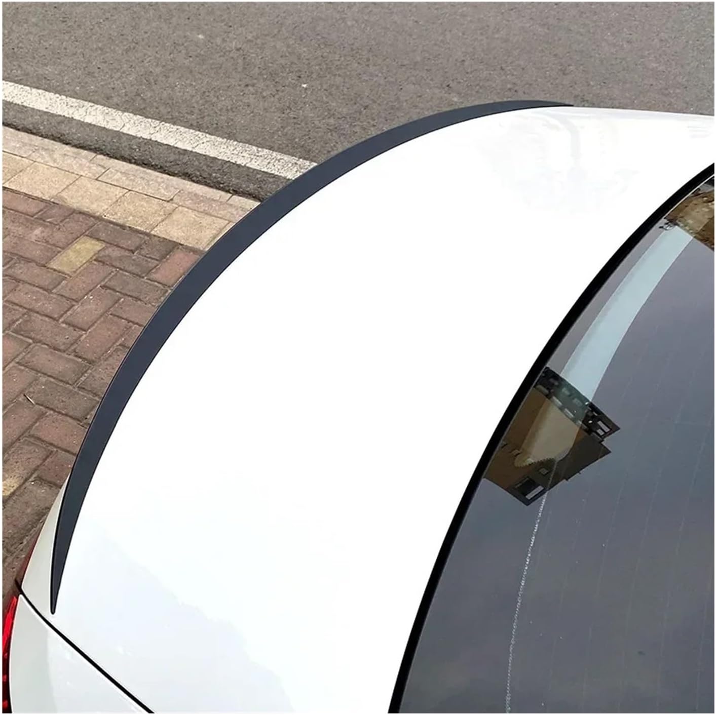 Compatible for Mercedes Benz W206 C Class C200 C260 C300 2021 to 2023 AMG Style Rear Sport Spoiler Wing Styling Auto Accessories Body Kit(Carbon Fiber Look)
