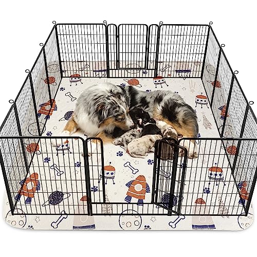 Siwa Mary Puppy Pads, 1-Pack Super Absorbent Pee Pads for Dogs, Non-Slip Washable Dog Pee Pads, Quick Dry Reusable Puppy Pads, Waterproof Dog Mat- Pet Supplies Ideal for Puppy Whelping & Training