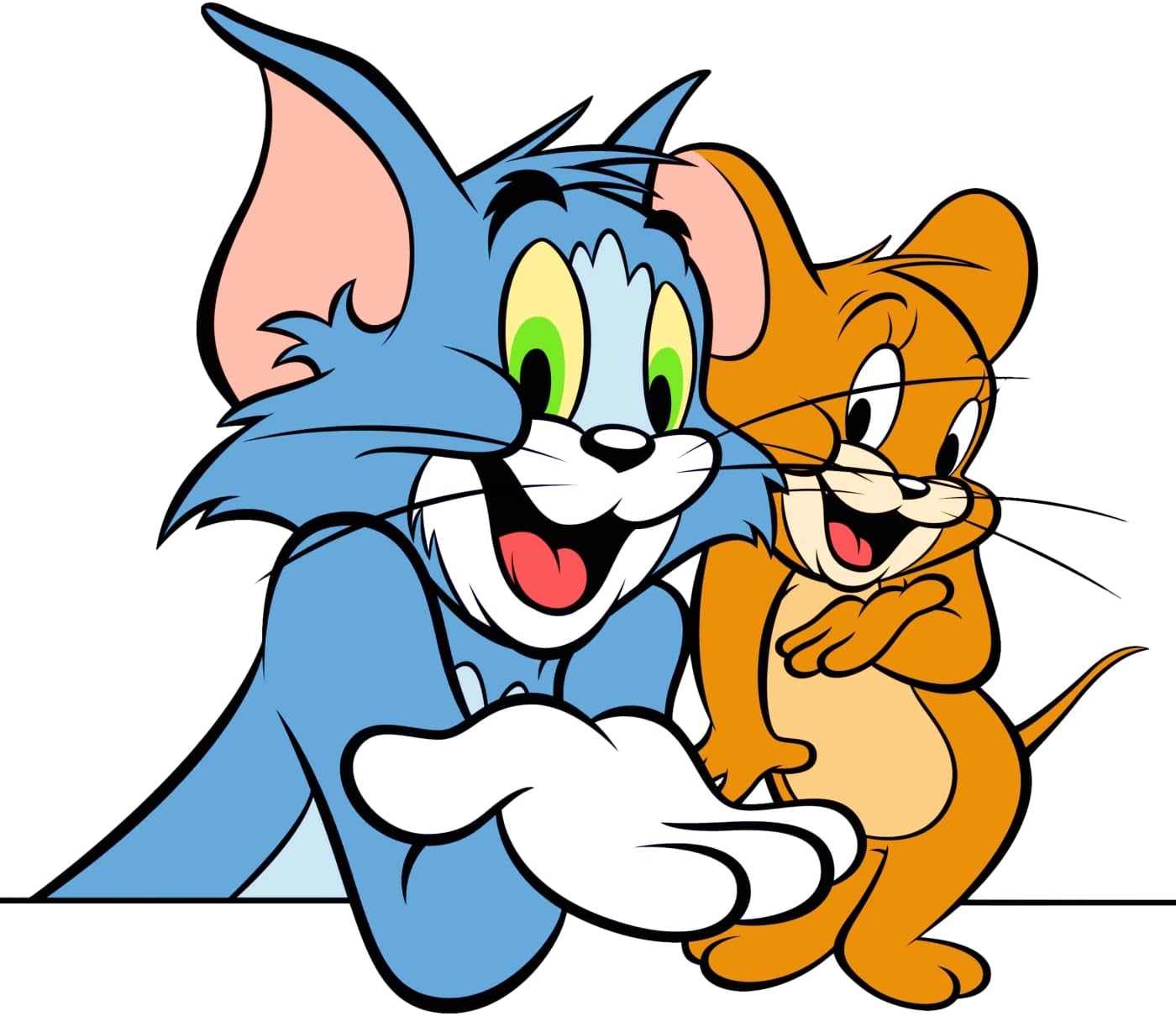 RNG Graphics Pvc Vinyl Tom & Jerry Cartoon Wall Self-Adhesive Stickers For Bedroom Home Kids Room,Multicolor,60x47cms,Pack Of 1