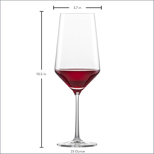 Miniatura 6 de Schott Zwiesel Tritan Crystal Pure Barware Collection - Set de 6 copas de vino tinto sin tallo, 18.5 onzas