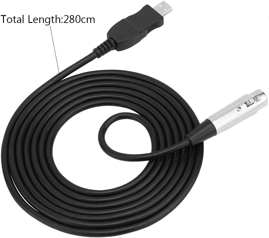 VBESTLIFE USB Male to XLR Female Microphone Mic Studio Audio Link Cable Adapter Connector - Image 4