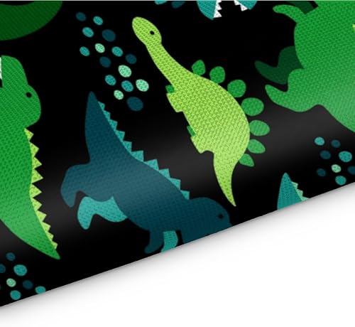 Miniatura 3 de Juego de 4 manteles individuales divertidos estilo dinosaurio, lavables, impermeables, para fiestas, hogar, comedor, decoración de mesa de 18 x 12