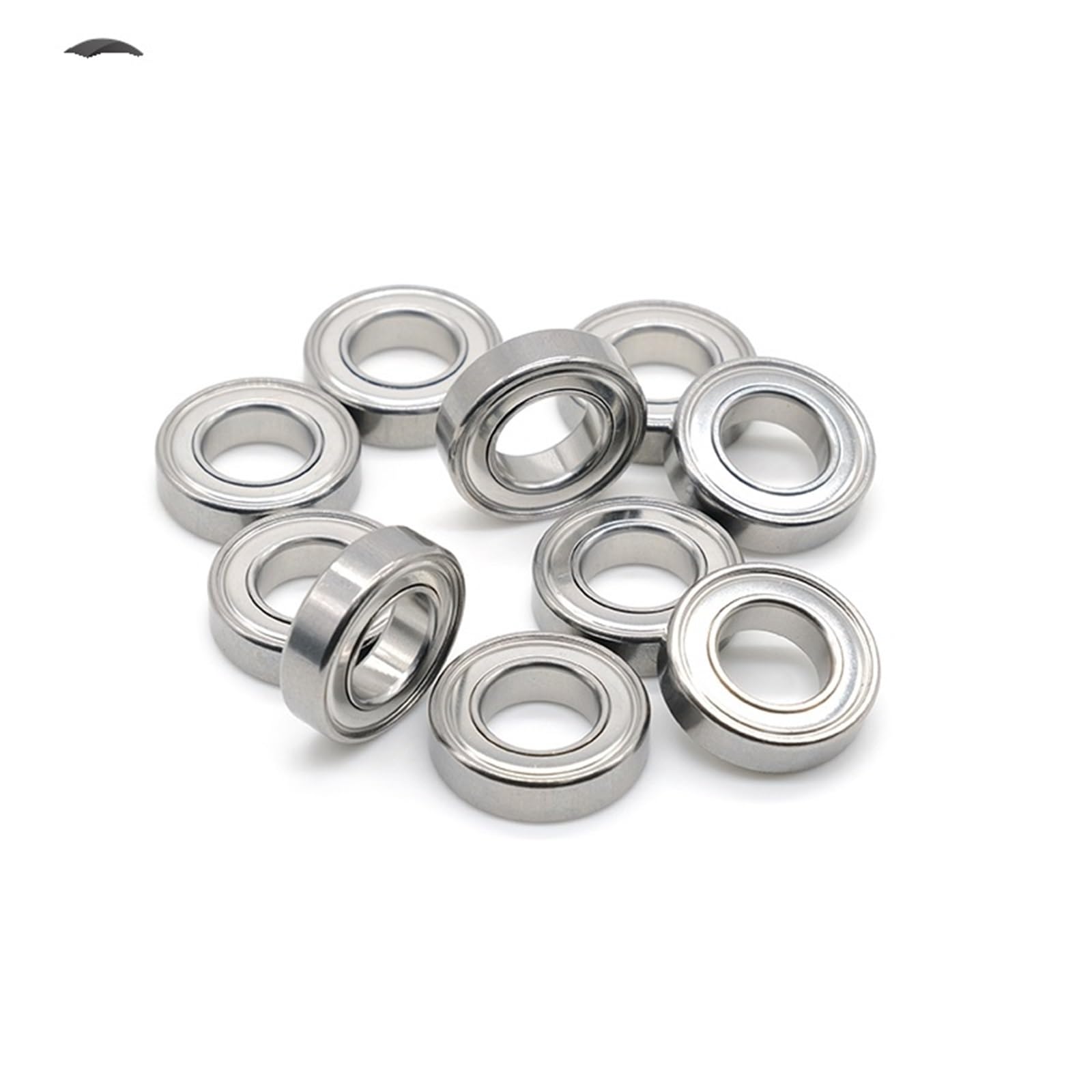 10 Uds 6800ZZ 10x19x5mm rodamiento blindado de Metal de pared delgada rodamientos de bolas sellados de goma