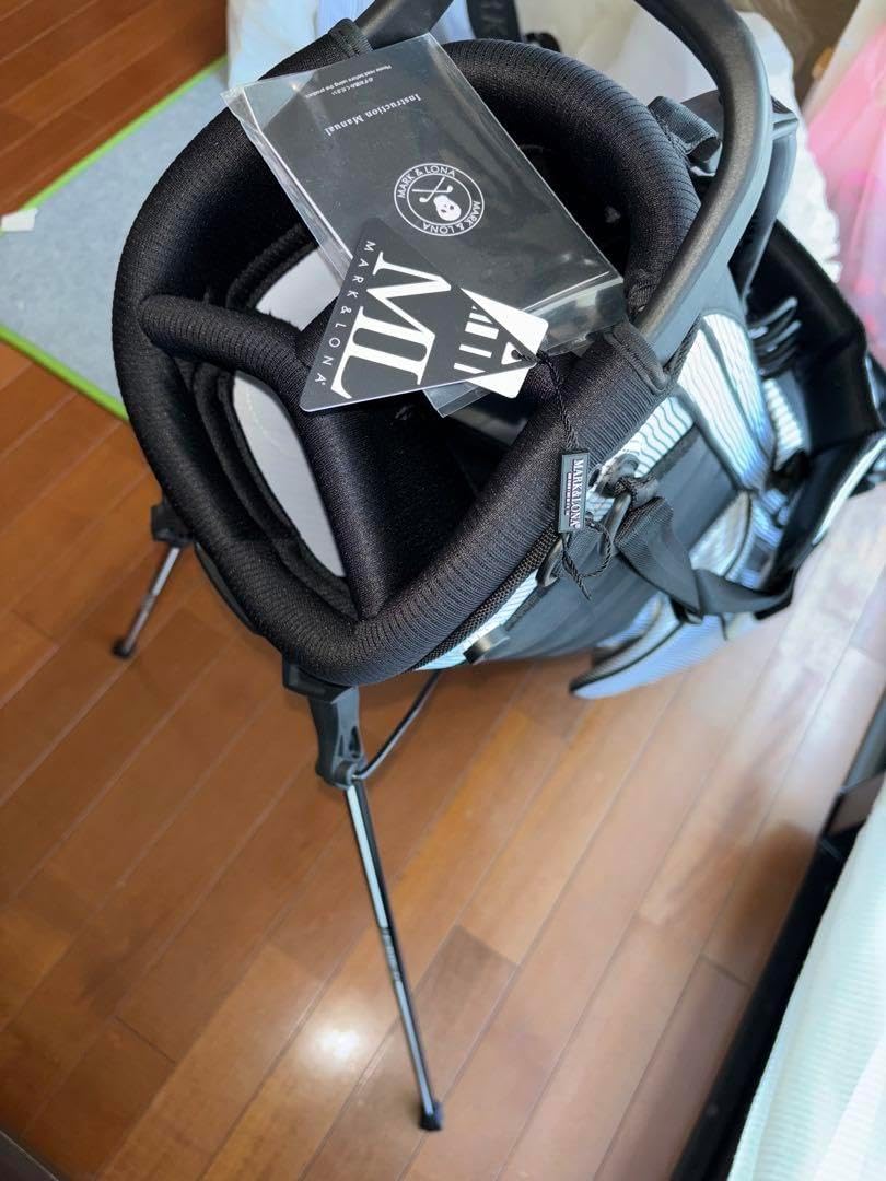 MARK & LONA キャディバッグ ホワイト ブラック