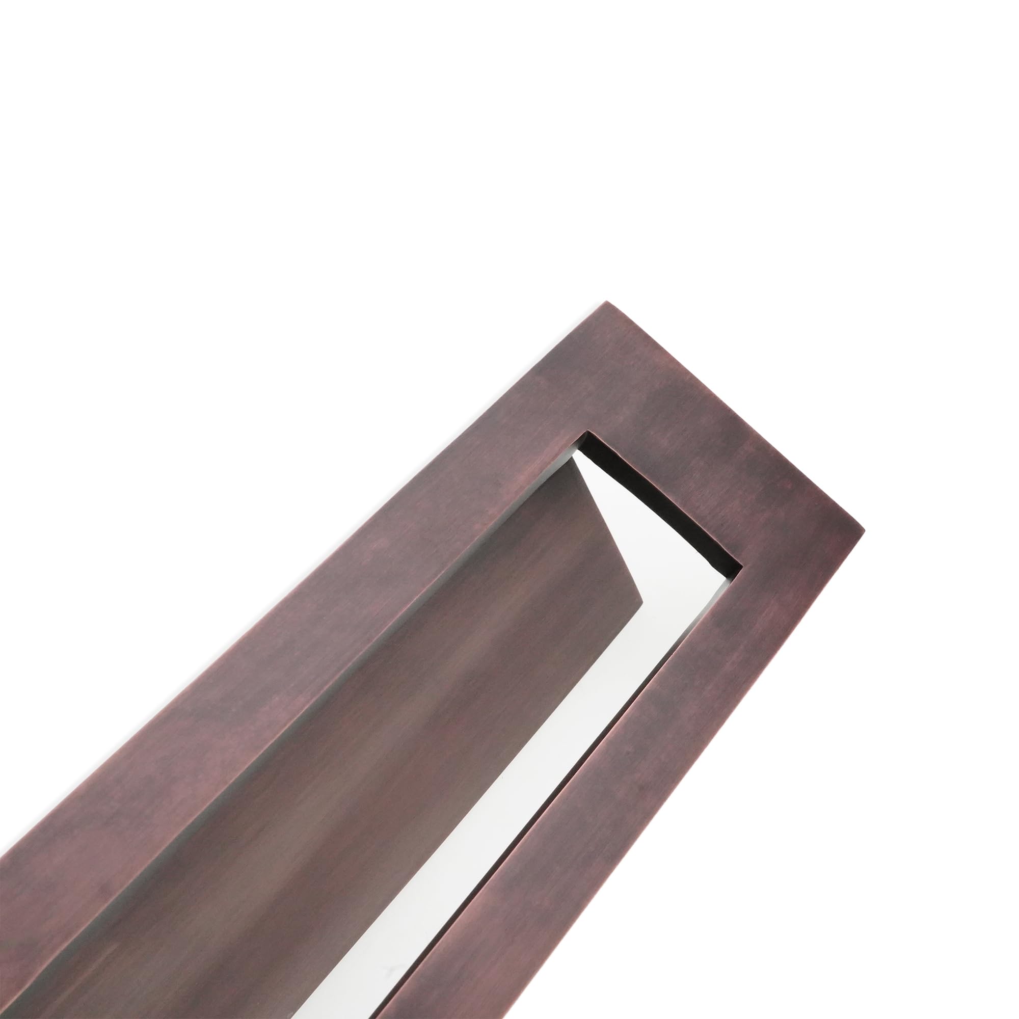 Placa tradicional de latón macizo victoriano de 25,4 cm o 30,4 cm con muelle para puerta, bronce envejecido (25,4 cm x 7,6 cm)