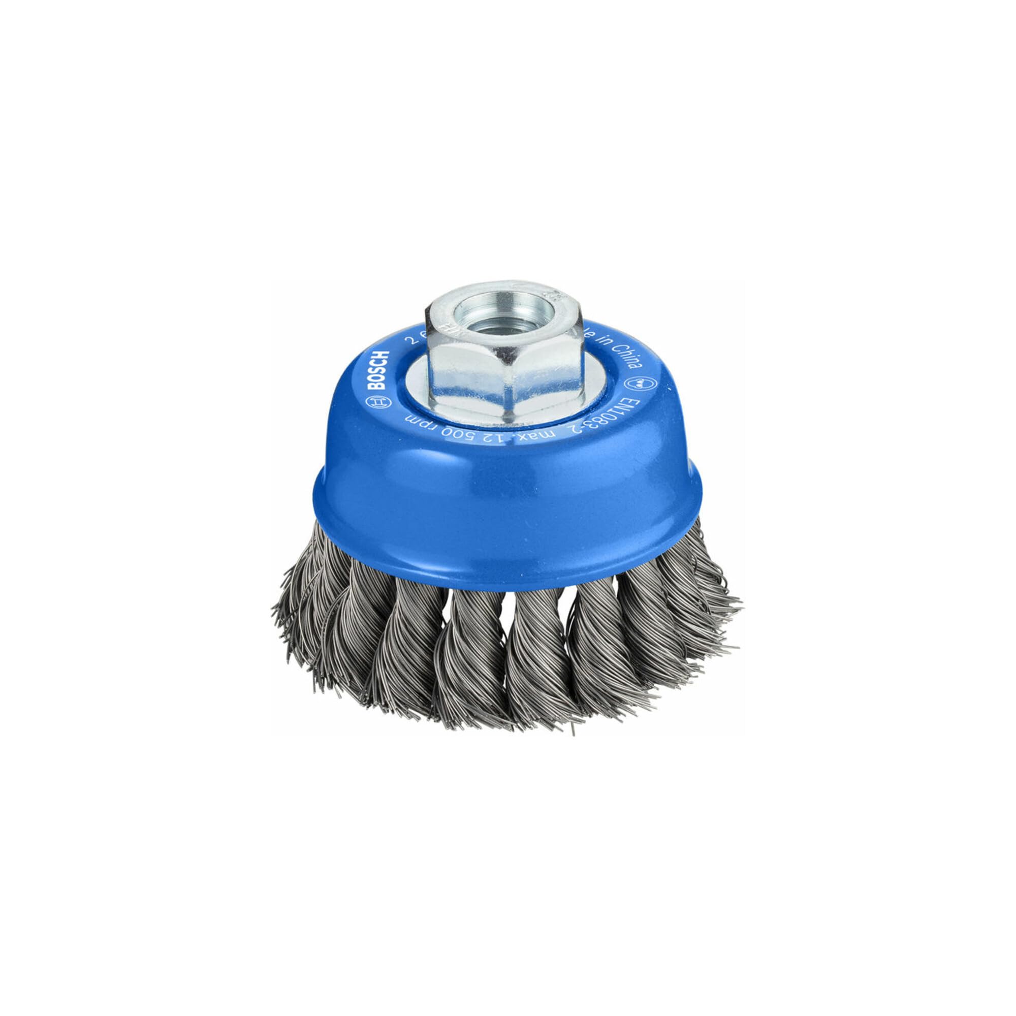Bosch 1x PRO Steel Longlife Cup Brush, Knotted Wire for Small Angle Grinder and M14 Thread (for Steel, Ø 75 mm, Professional Accessory Small Angle Grinder)