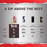 Vista 5 de Salud x Jarritos - Bebida energética 2 en 1 en polvo + concentración, ponche de frutas, cafeína orgánica, B6 + B12, teanina, paquetes de bebida