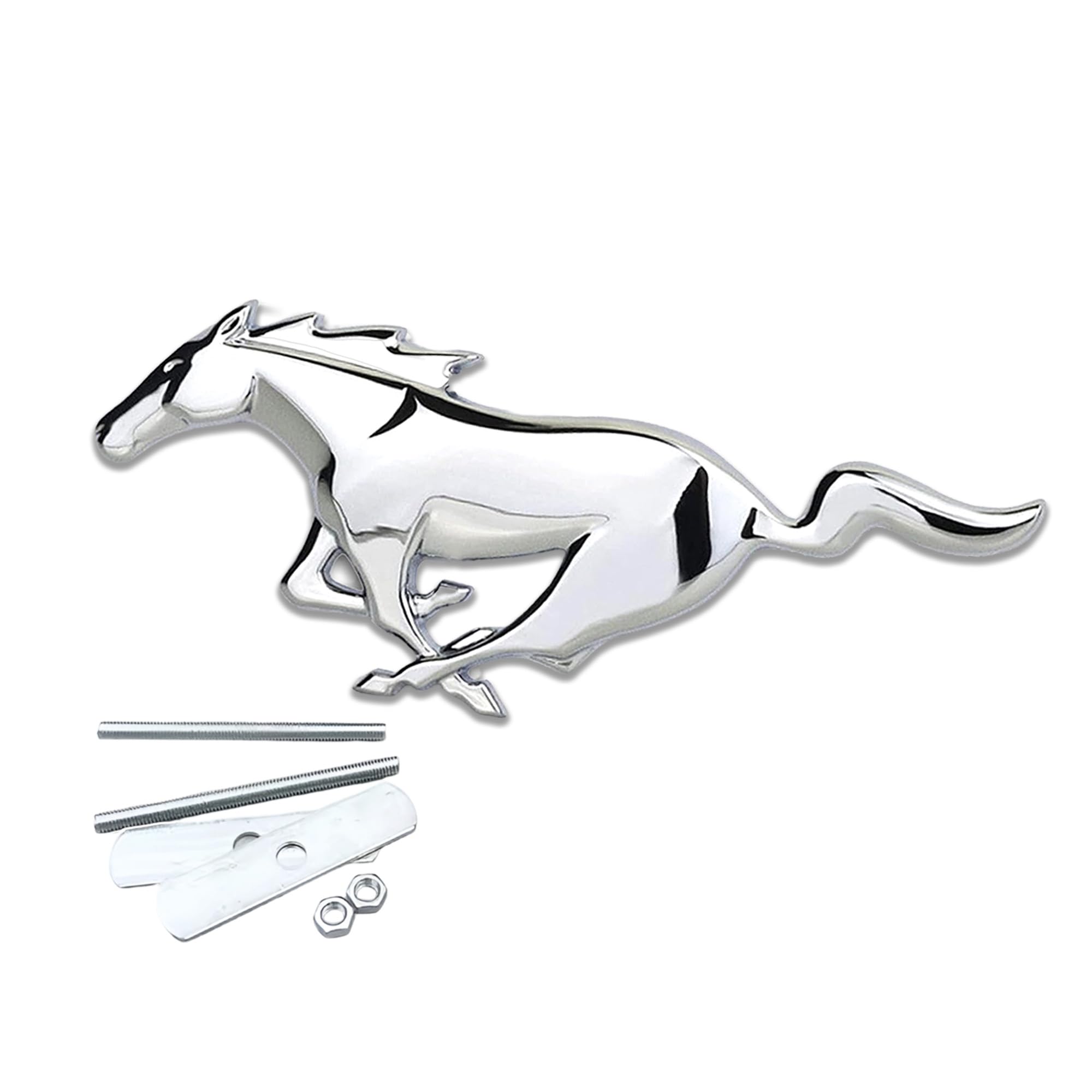 Tantra Premium Horse Metal Car Sticker - Durable & Stylish Auto Emblem for Vehicles - Customizable Designs - Easy Installation - Weather-Resistant & Long-Lasting