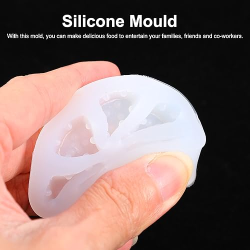 Miniatura 2 de jojofuny Molde de silicona para oso de queso de silicona, molde de gelatina de forma creativa para hornear fondant, 2 unids*3