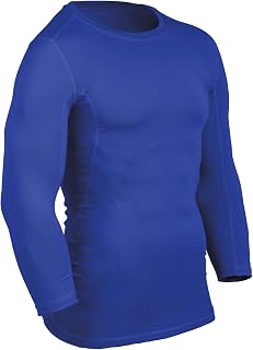 CHAMPRO Boys' CJ7YRYS Compression Three Quarter Sleeve S Royal Youth
