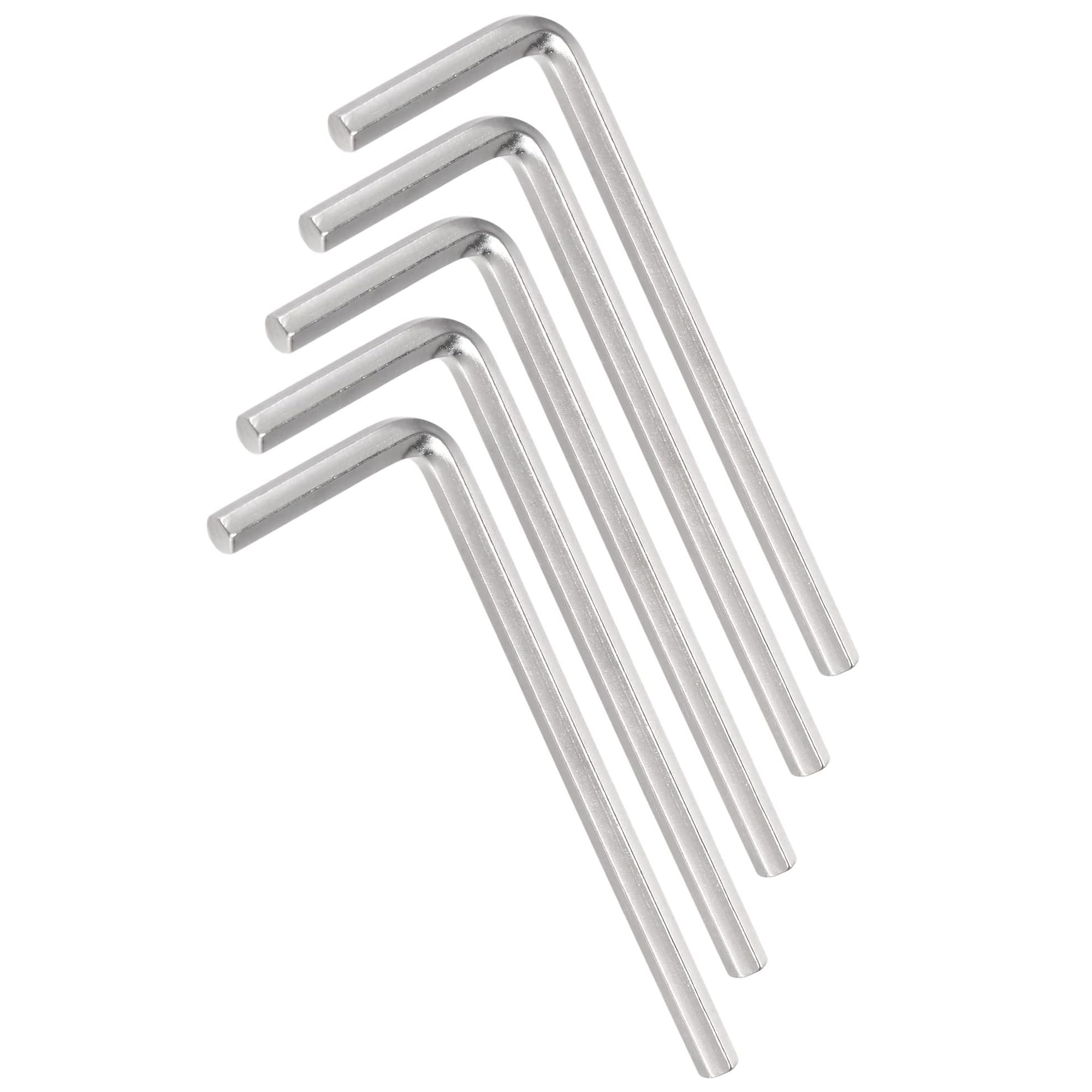 TA-VIGOR 5Pcs 3mm L-Shaped Hex Key Wrench Set, CR-V Steel Metric Allen Wrenches for Electronics Repair, Furniture Assembly, and DIY Projects