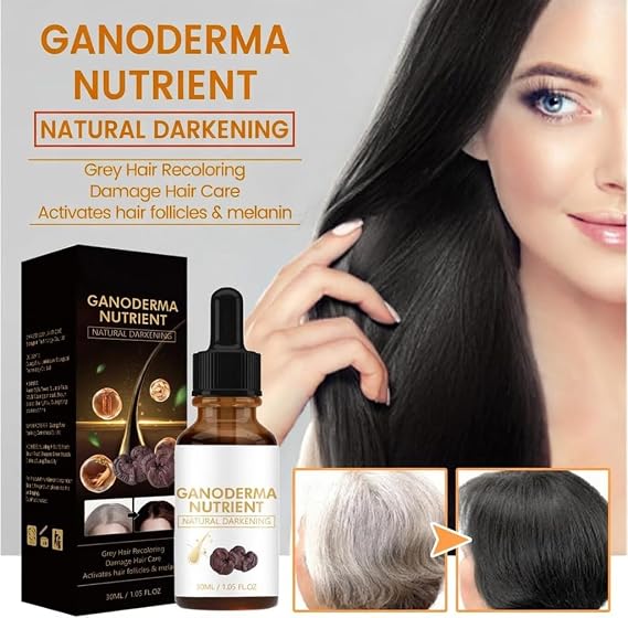 Anti Grey Hair Serum Natural Hair Darkening Grey Hair Toner 30ml Unisex UK