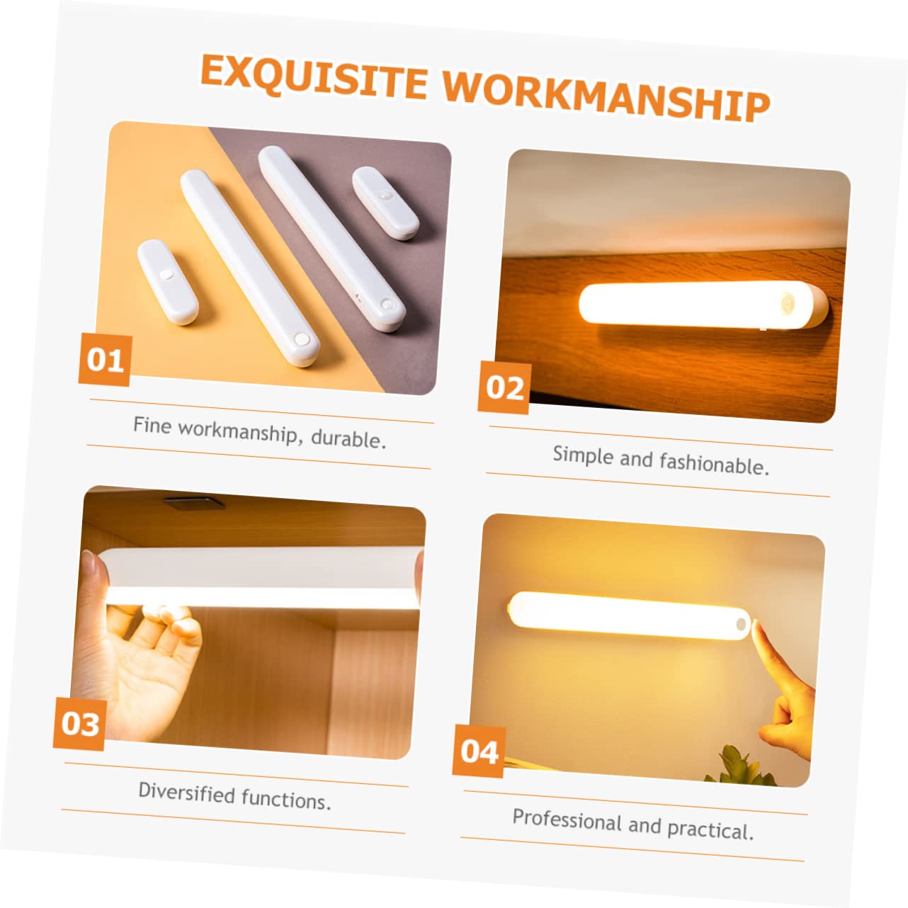 Lampe Lampe d'allaitement Veilleuse Portable Batterie Lithium Blanc Enfant Armoire LED Veilleuses Lampe
