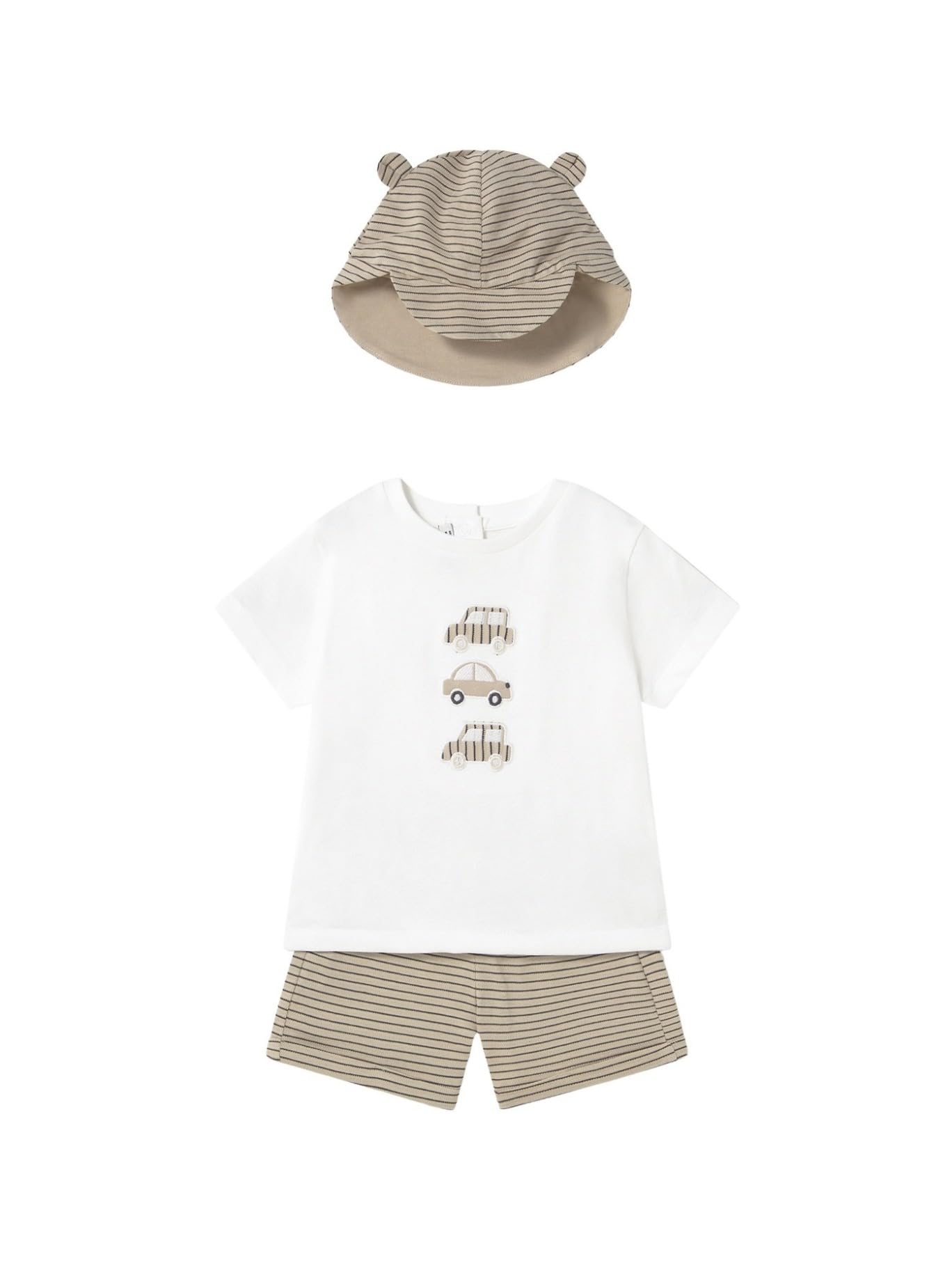 Conjunto de punto para bebé niño con gorro a juego de 12 meses (80cm) 5