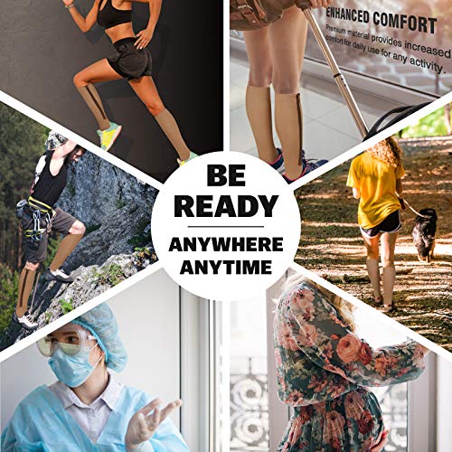 2 Pair Zipper Compression Socks For Women Men Open Toe Compression Socks Easy On #TOP5