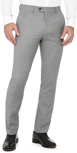 Tommy Hilfiger TH Flex Modern Fit Suit Separates Pant, Black/White, 30W x 30L