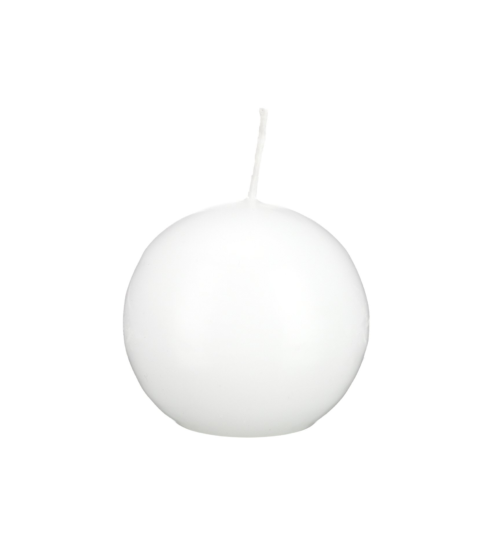 Candele a Sfera, Bianco, 100 mm, 6 Pezzi