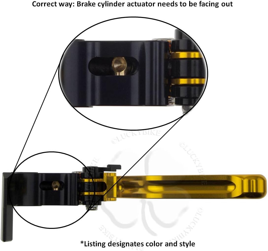 Gold CNC Shorty Brake & Clutch Levers Hand For Suzuki GSXR 600 750 06-19 Handle