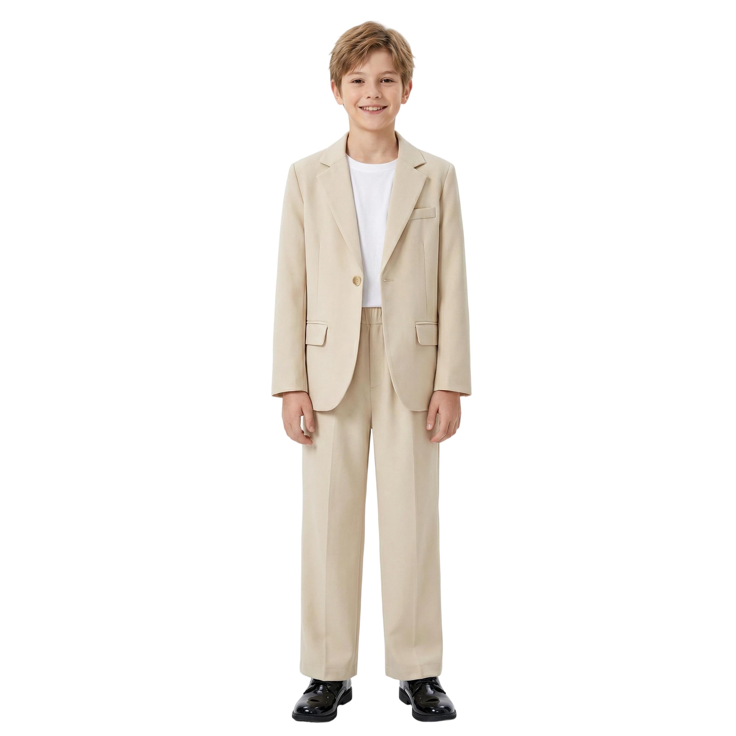 LOLANTA Conjunto de Traje de 2 Piezas para niños, Chaqueta y pantalón, Ropa Informal o Traje para Bodas, pajes, 3-13 años
