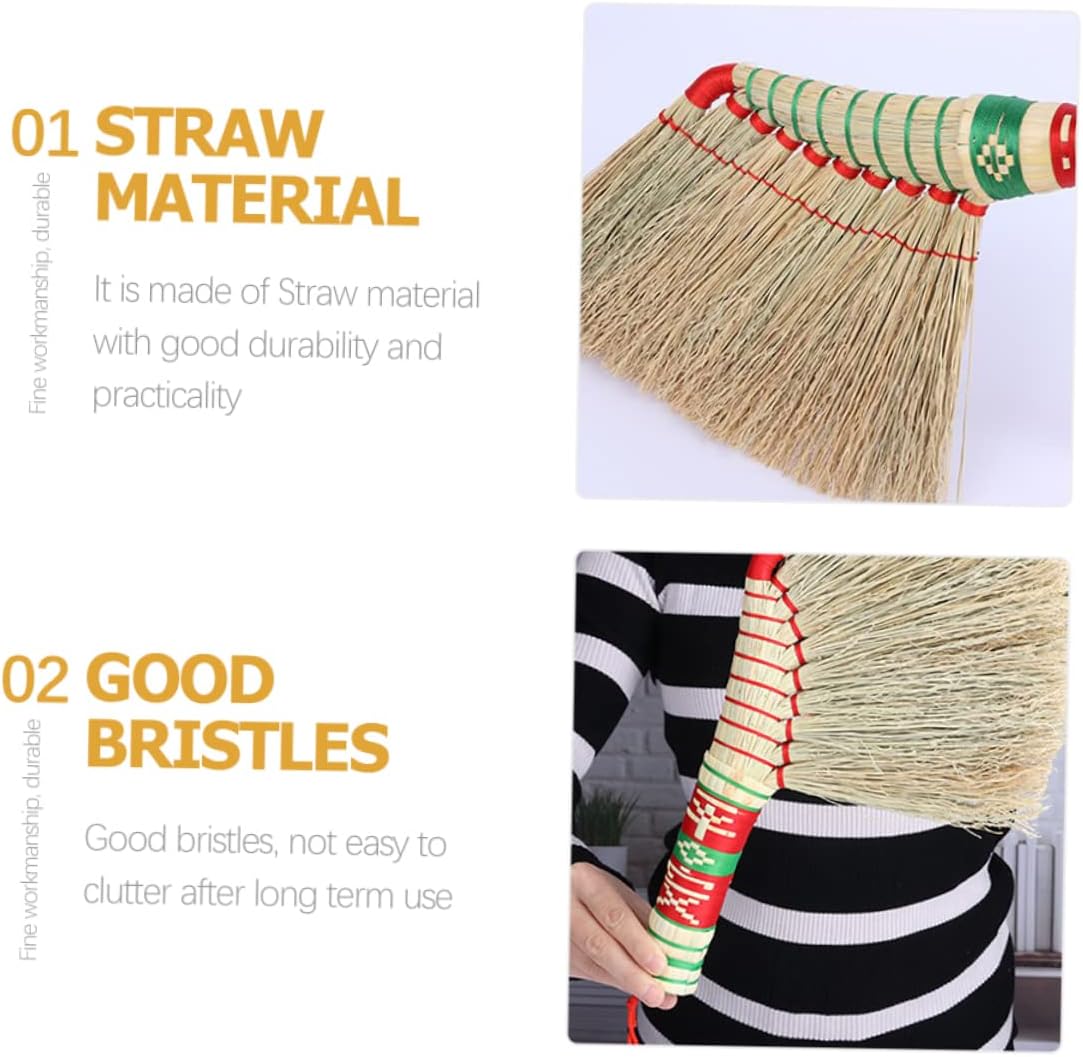 Auspicious Broom Soft Baseboard Cleaning Tool for Dusting Large Bales Hand-Crafted Home Cleaning Broom
