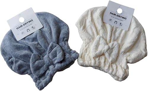 KD - 2 piece coral fleece hair dry towels