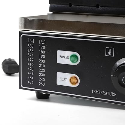 1500 Watt Waffeleisen, Stick Waffle Maker, 6 Stück Waffeleisen, Antihaft-Beschichtung Hot Dog Waffle Maker, beheizte Waffeln, 50~300 °C Temperatur. – Bild 5