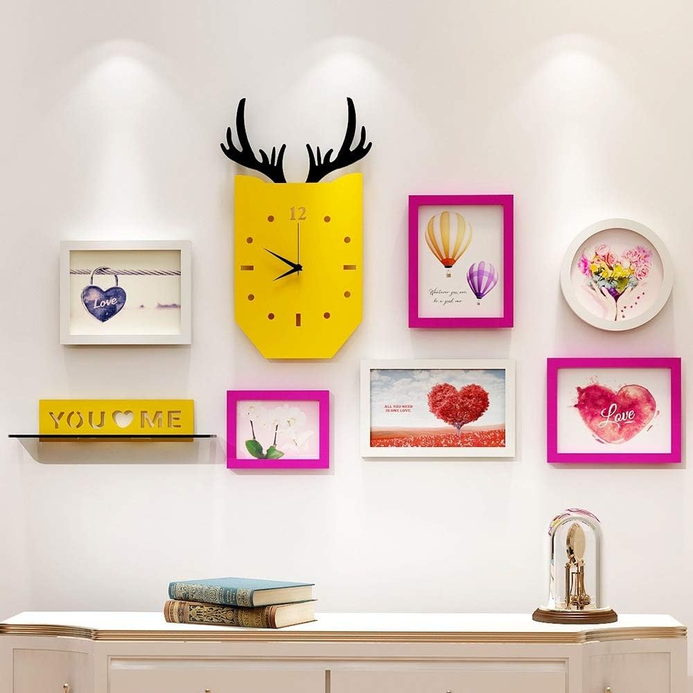 綺麗な 装飾的な絵画組み合わせ 直輸入品激安 壁画リビングルーム絵画ソファ壁 モダンミニマリストレストランクリエイティブ壁画 色 Pink