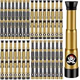 Deekin 50 Pcs Pirate Telescope Toy for Kids Pirate Birthday Toddler Telescope Spyglass Mini Treasure Hunt Pirates Ship Toys for Kids Birthday Party Favors